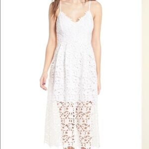 ASTR White Lace Dress | M